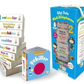 İngilizce Destekli Bilgi Dolu Minik Kütüphanem 9 Kitap - Mavi Kutu - kollektif