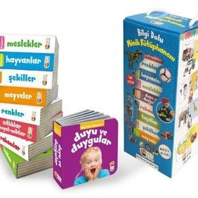 İngilizce Destekli Bilgi Dolu Minik Kütüphanem 9 Kitap - Mavi Kutu - kollektif