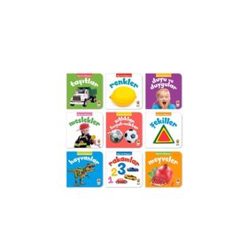 İngilizce Destekli Bilgi Dolu Minik Kütüphanem 9 Kitap - Mavi Kutu - kollektif