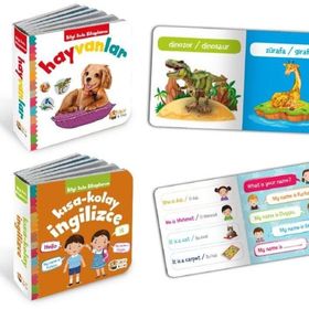 İngilizce Destekli Bilgi Dolu Minik Kütüphanem 9 Kitap - Mavi Kutu - kollektif