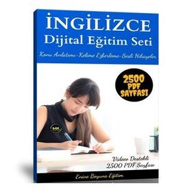 İngilizce Dijital Eğitim Seti 2500 PDF Sayfası ve Kodlarla İngilizce Enine Boyuna Eğitim