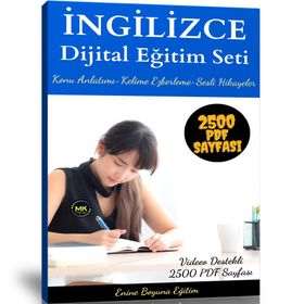 İngilizce Dijital Eğitim Seti 2500 PDF Sayfası ve Kodlarla İngilizce Enine Boyuna Eğitim
