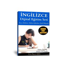 İngilizce Dijital Eğitim Seti 2500 PDF Sayfası ve Kodlarla İngilizce Enine Boyuna Eğitim
