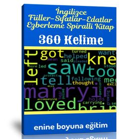 İngilizce Fiiller-Sıfatlar-Edatlar Ezberleme Kitabı Enine Boyuna Eğitim
