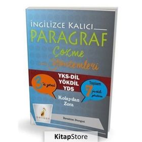 İngilizce Kalıcı Paragraf Çözme Yöntemleri İbrahim Durgut Pelikan Tıp Teknik Yayınları