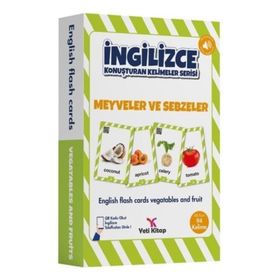 İngilizce Kelime Kartları - Meyveler ve Sebzeler - Yeti