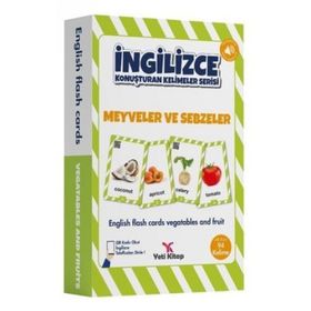 İngilizce Kelime Kartları - Meyveler ve Sebzeler - Yeti