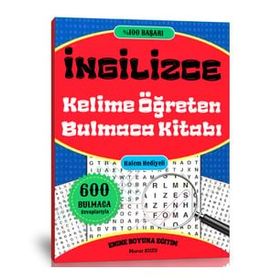 İngilizce Kelime Öğreten Bulmaca Kitabı Enine Boyuna Eğitim