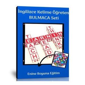 İngilizce Kelime Öğreten Bulmaca Kitap Seti 2 Kitap Enine Boyuna Eğitim
