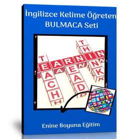 İngilizce Kelime Öğreten Bulmaca Kitap Seti 2 Kitap Enine Boyuna Eğitim