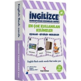 İngilizce Konuşturan Kelimeler Serisi Eşyalar Giysiler Meslekler - Yeti Kitap