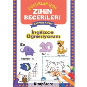 İngilizce Öğreniyorum - Çocuklar İçin Zihin Becerileri Aktivite Kitabı / Martı Yayınları