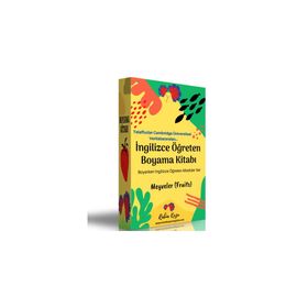 İngilizce Öğreten Boyama Kitabı Meyveler Enine Boyuna Eğitim