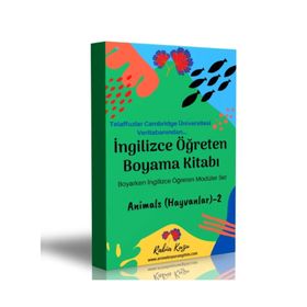İngilizce Öğreten Boyama Kitabı Yabani Hayvanlar-2 Enine Boyuna Eğitim