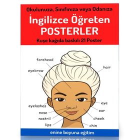 İngilizce Öğreten Posterler 21 Büyük Boy Poster Enine Boyuna Eğitim