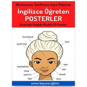 İngilizce Öğreten Posterler 21 Büyük Boy Poster Enine Boyuna Eğitim