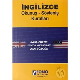 İNGİLİZCE OKUNUŞ-SÖYLENİŞ KURALLARI TELAFUZ VE EN ÇOK KULLANILAN 2000 SÖZCÜK - ŞÜKRÜ MERİÇ