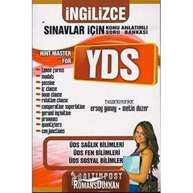 İNGILIZCE SINAVLAR İÇIN KONU ANLATIMLI SORU BANKASI HINT MASTER FOR YDS - ERSOY GÜNAY;METIN DÜZER