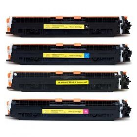 İnkwell Hp 126A Ce310A-11A-12A-13A Komple Set Cmyk Muadil Toner