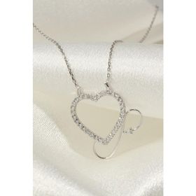 Inlove Kadın Gümüş Sonsuzluk Kolye Kalpli Sonsuzluk Kolye