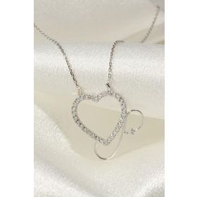 Inlove Kadın Gümüş Sonsuzluk Kolye Kalpli Sonsuzluk Kolye