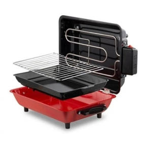 Inova IB-320022 Emaye Gövdeli Tepsili Elektrikli Izgara Barbekü