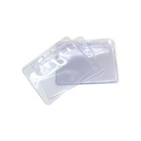 İnox 75 x 95 mm Yatay 100'lü Yaka Kart Poşeti