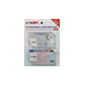 İnox Pvc 2'li Kimlik ve Sürücü Belgesi Kabı
