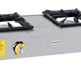 İnoxmaster 2'li Kısa Ayak Gazlı ve Lpgli İMR-LKK-2 Lokanta Ocağı