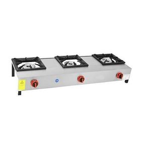 İnoxmaster 3'lü Kısa Ayak Gazlı ve Lpgli İMR-LKK-03 Lokanta Ocağı