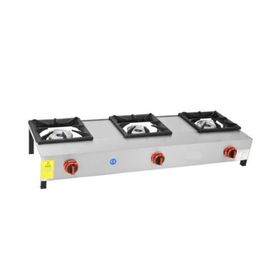 İnoxmaster 3'lü Kısa Ayak Gazlı ve Lpgli İMR-LKK-03 Lokanta Ocağı