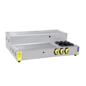İnoxmaster İMR-İO-8030 Gazlı ve Lpgli 80x30x20 cm İskender Ocağı