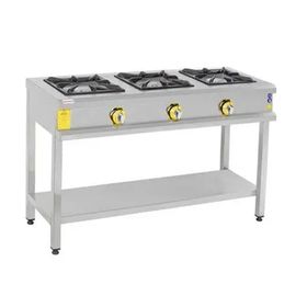 İnoxmaster İMR-TBOG-1350 3'lü Taban Raflı Gazlı ve Lpgli 130x50x85 cm Ocak