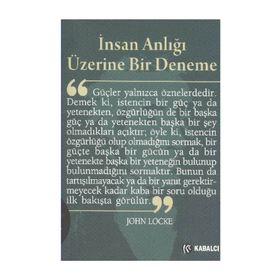 İnsan Anlığı Üzerine Bir Deneme - John Locke