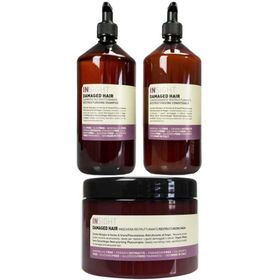 Insight Damaged Hair 900 ml + Krem 900 ml + Maske 500 ml Onarıcı Şampuan