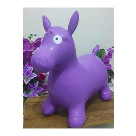 İnşirah Concept Şişme Eşek 50x55 cm Kuzu Şişme Eşşek Zıp Zıp Sevimli Hayvan At Çocuk Bebek Plates Havalı Oyuncak