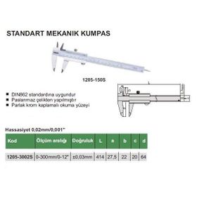 Insize 1205-1502S Mekanik Kumpas Standart Model