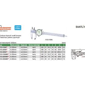 Insize 1312-200A Saatli Kumpas