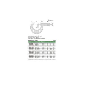 Insize 3203-25A 0-25 mm Dış Çap Mikrometre