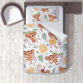 İnstababyrooms 1335 Dijital Baskılı Renkli 160x220 cm Bebek Nevresim Takımı