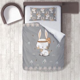 İnstababyrooms 1336 Dijital Baskılı Renkli 160x220 cm Bebek Nevresim Takımı