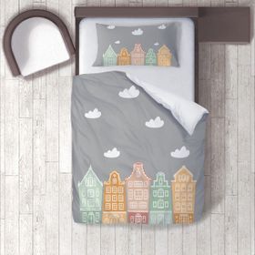 İnstababyrooms 1337 Dijital Baskılı Renkli 160x220 cm Bebek Nevresim Takımı