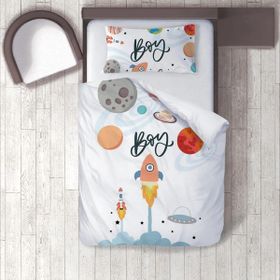 İnstababyrooms 1355 Dijital Baskılı Renkli 160x220 cm Bebek Nevresim Takımı