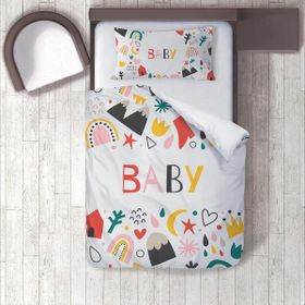 İnstababyrooms 1362 Dijital Baskılı Renkli 160x220 cm Bebek Nevresim Takımı