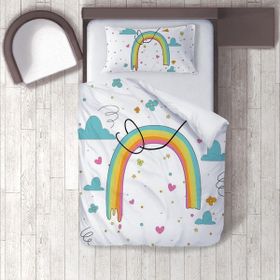 İnstababyrooms 1386 Dijital Baskılı Renkli 160x220 cm Bebek Nevresim Takımı