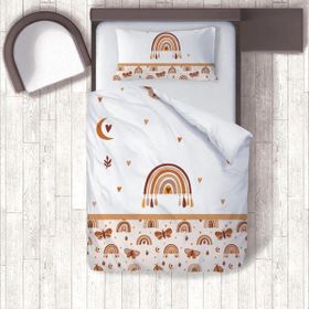İnstababyrooms 1437 Dijital Baskılı Renkli 160x220 cm Bebek Nevresim Takımı
