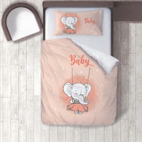 İnstababyrooms 144 Dijital Baskılı Renkli 160x220 cm Bebek Nevresim Takımı