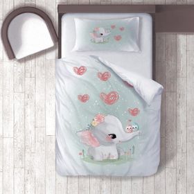 İnstababyrooms 153 Dijital Baskılı Renkli 160x220 cm Bebek Nevresim Takımı
