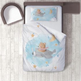 İnstababyrooms 158 Dijital Baskılı Renkli 160x220 cm Bebek Nevresim Takımı