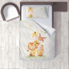 İnstababyrooms 166 Dijital Baskılı Renkli 160x220 cm Bebek Nevresim Takımı